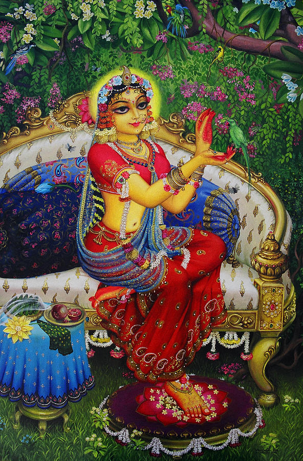 radha-with-parrot-vrindavan-das (1)